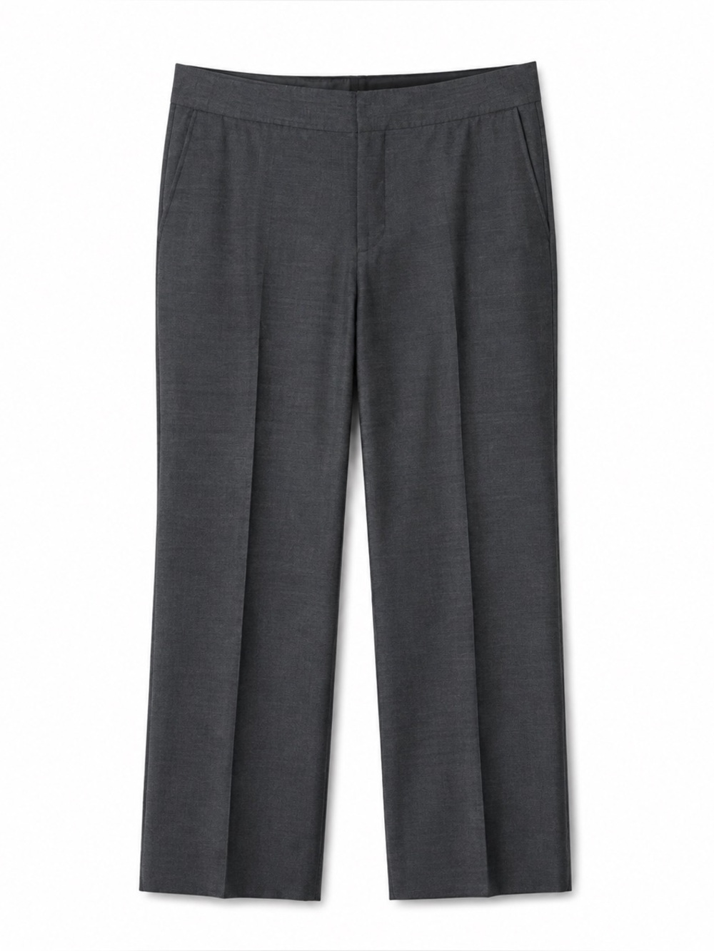 Banana Republic Martin 100% Wool Straight Leg Pants Charcoal Size 8.
